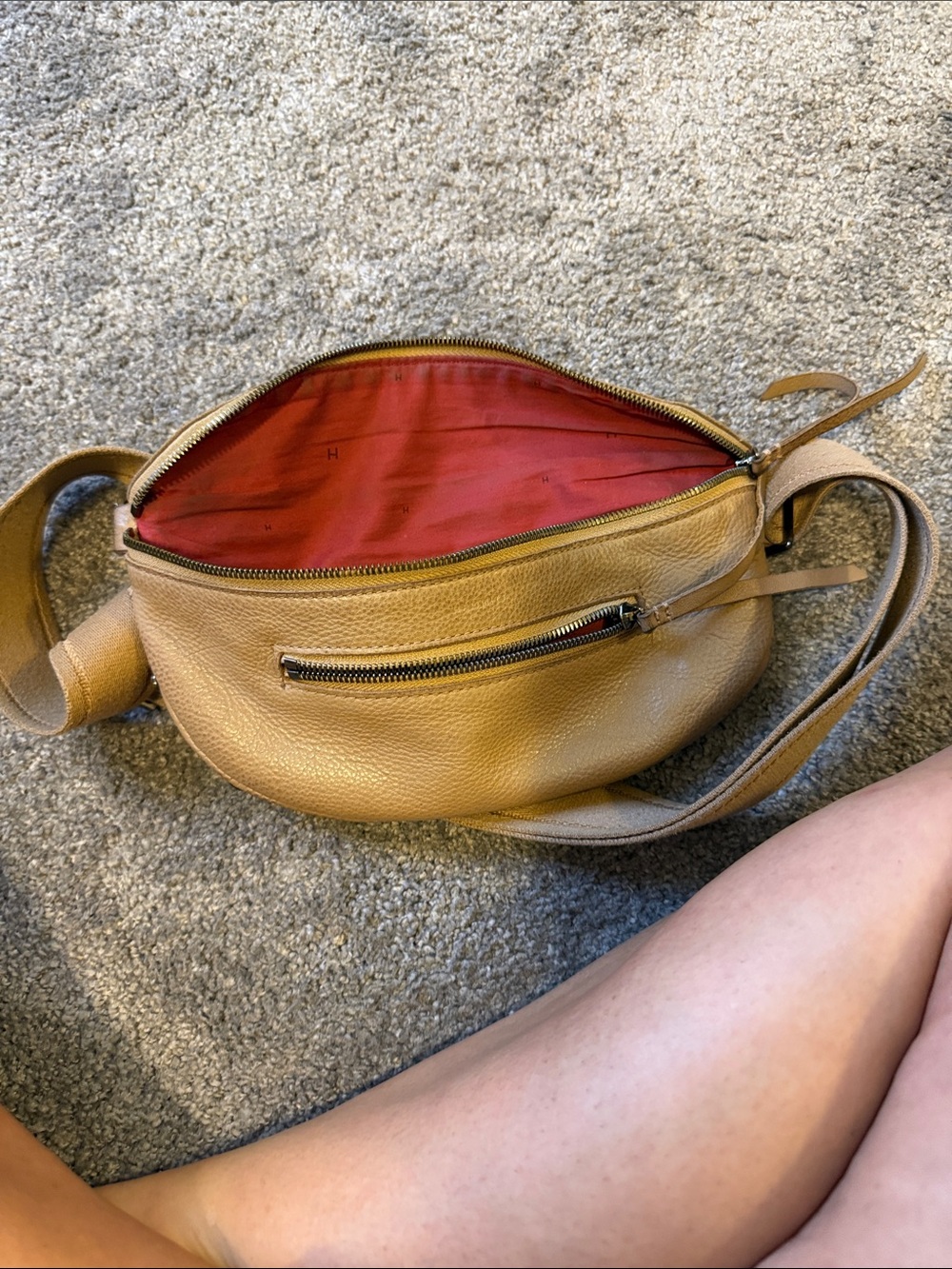 Hammitt Tan Leather Crossbody Belt Bag - Picture 11 of 11